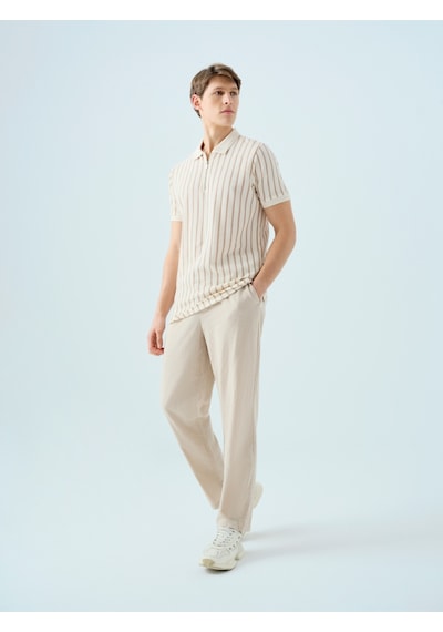 Regular Fit Erkek Pantolon Bej