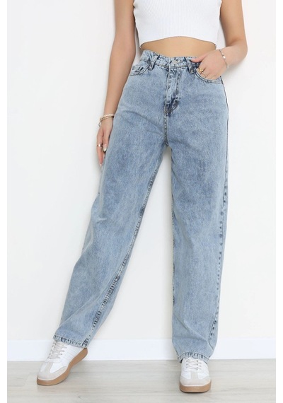 Modi Baggy Kot Pantolon Açıkmavi - 31536.2088. Altın - Siyah