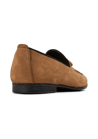 Deery Hakiki Nubuk Taba Rengi Erkek Loafer - 01701mtbac17 Taba