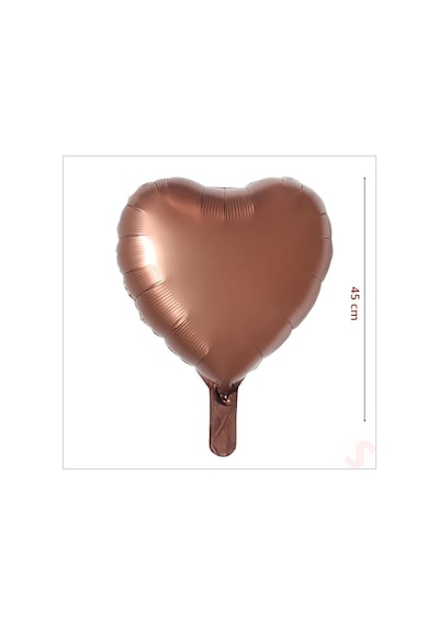 Kalp Folyo Balon Karamel 18 Inc Tüm Yaşlar