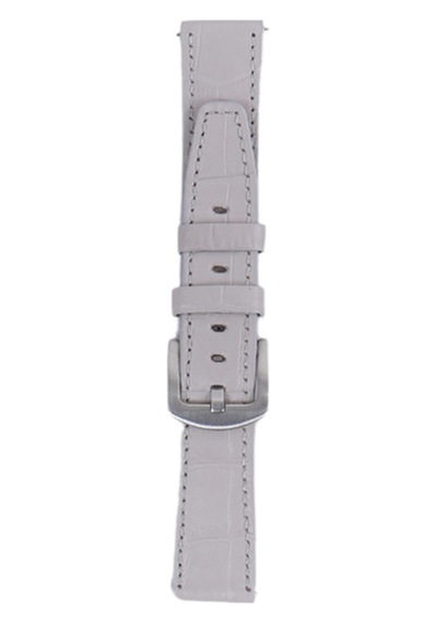Fro Lw38-43 20 Mm Hakiki Deri Kroko Krem Kordon Silver Toka