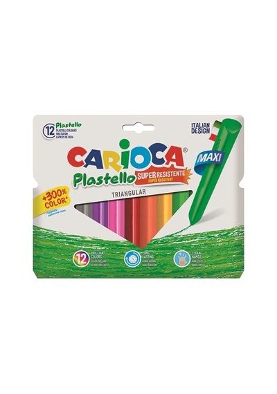 Carioca Plastello Jumbo Üçgen Pastel Boya Karışık
