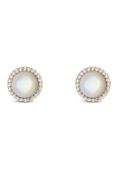 Audrey Earrings Mother Of Pearl Gold Gold