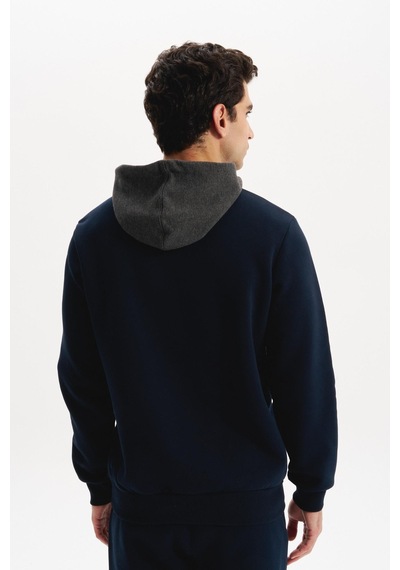 AR-MA Arma Erkek Kapüşonlu Sweatshirt Örme 3 İplik Şardonlu, Yazı Baskılı,cepsiz, Sade Ve Şık, Regular Fit K30254628901 Lacivert AR-MA Arma Erkek Kapüşonlu Sweatshirt Örme 3 İplik Şardonlu, Yazı Baskılı,cepsiz, Sade Ve Şık, Regular Fit K30254628901 Lacivert