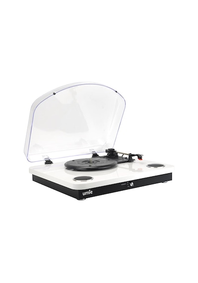 Umie Bemol Beyaz Piano Kaplama 10w Bt İn, Bt Out, Rca, Usb Özellikli Nostaljik Pikap