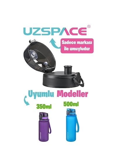350-500ml Uyumlu Yedek Kapak --sadece Uzspace İle Uyumludur---t