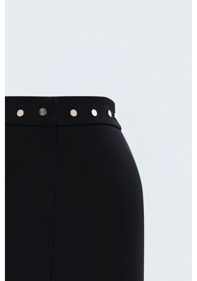 Sateen Sally İspanyol Paça Pantolon Siyah