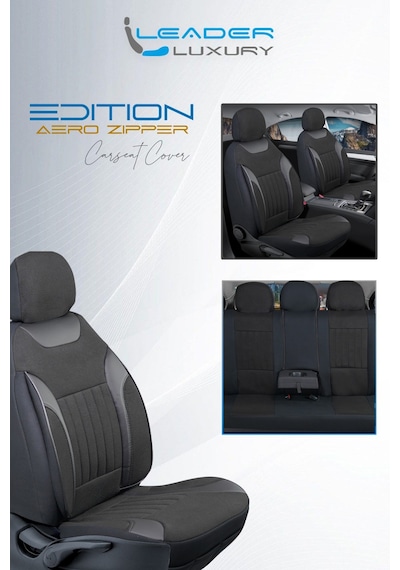 Daewoo Lanos Keten Oto Koltuk Kılıfı Ön Arka Set Dark Siyah Edition Scr