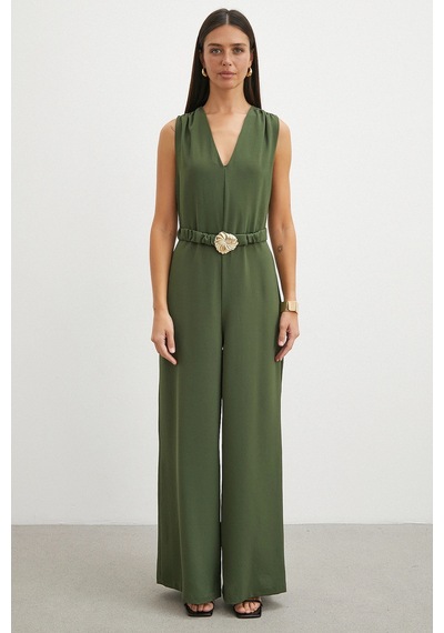 Uterpe Beli Kemerli Palazzo Paça Tulum Yeşil