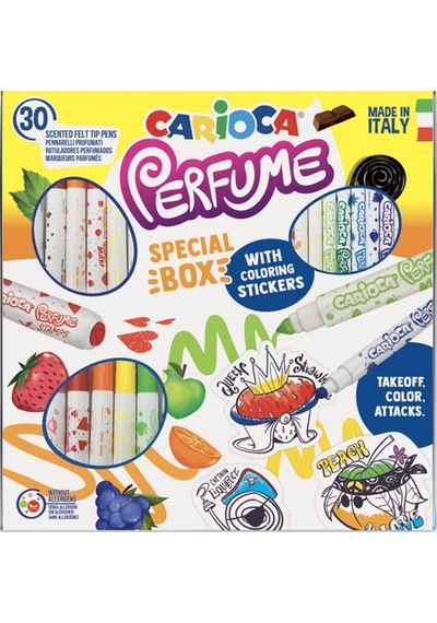 Carioca Kokulu Keçeli Boya Kalemi Özel Set 30'Lu