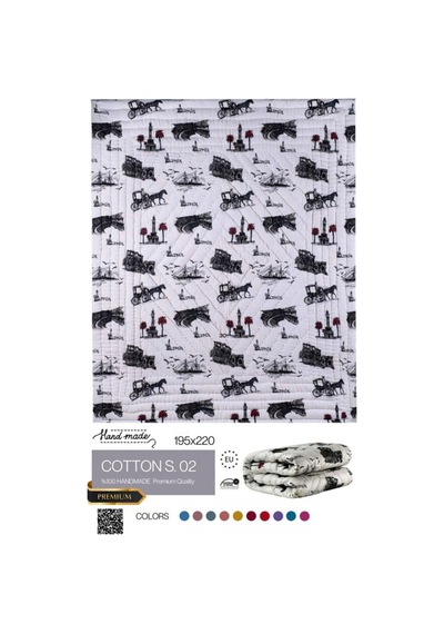 El Dikişi Çift Kişilik Emprime Yorgan Cottons.02 Cottons.02