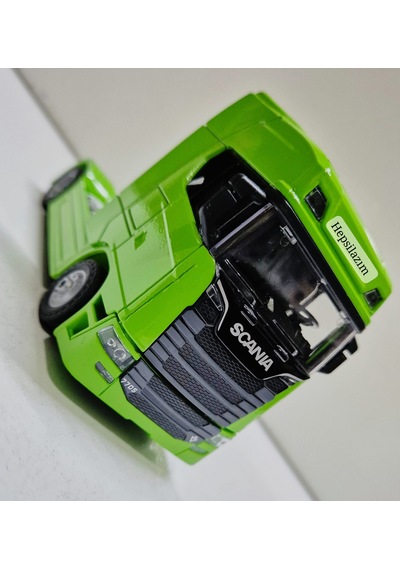 Scania Kafa Oyuncak Tır Taşıyıcı Scania Yeşil