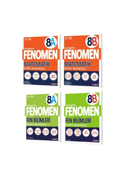 Fenomen 8.sınıf Matematik A - b Ve Fen Bilimleri A - b Soru Bankası