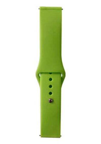 Huawei Gt2 42mm Band Serisi 20mm Klasik Kordon Silikon Strap Kayış - Yeşil