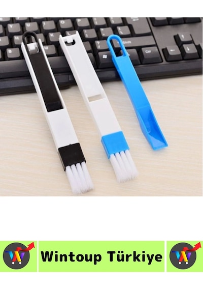 Ergonomik Elektronik Kapı Pencere Köşe Zor Nokta Çok Amaçlı Mini Detay Temizlik Fırçası Faraş 2 İn 1