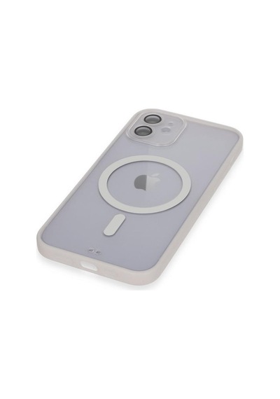 Apple Uyumlu iPhone 11 Kılıf Lensli Magsafe Mat Kenar Renkli Kapak
