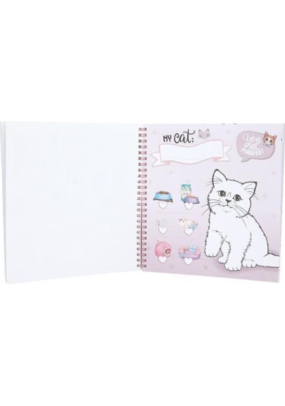 Top Model Kitty Boyama Kitabı Çok Renkli