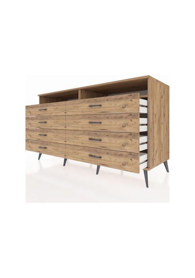 Kronos Konsol 2 Raflı 8 Çekmeceli 176x59x99 Çam-çam Çam-çam Kronos Konsol 2 Raflı 8 Çekmeceli 176x59x99 Çam-çam Çam-çam