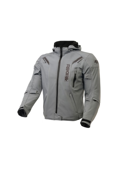 4riders Rex Pro Korumalı Softshell Motosiklet Montu Gri