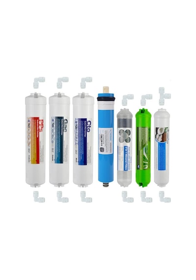 Kapalı Kasa Su Arıtma Cihazı 7 Li Inline Filtresi Seti 11 Aşamalı