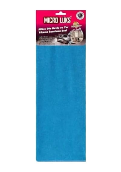 Mikrofiber Bez Oto Havlu Ve Yer Kurulama Bezi, 50x60 Cm Süper Emici, İz Bırakmayan Temizlik Bezi Açık Indigo