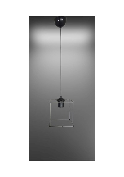 Rustik Retro Model Geometrik Sarkıt Metal Kare Avize Siyah1 Tek Ebat 3504-1blkkare Diğer