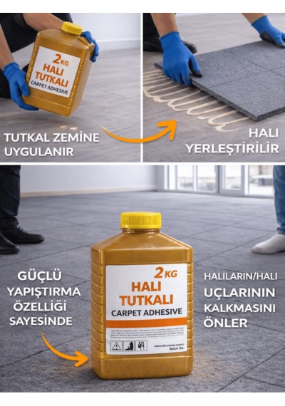 Beylini 2 Kg 3l Halı Tutkalı Karo Halıfleks Halı Yapıştırıcısı Halı Zemin Pvc Yapıştırıcı Hızlı Yapıştırıcı