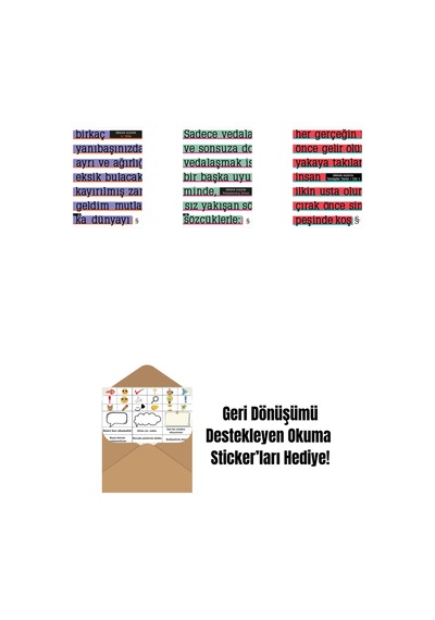 A Etika + Parçalanmış Divan + Yenilgiler Tarihi + Okuma Sticker'ları