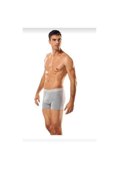 Tutku 0114 Erkek Likralı Boxer Şort 6 Adet gri