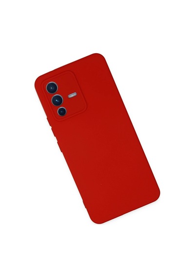 Cosmotex Newface Vivo V23 5g Kılıf Nano İçi Kadife Silikon - Kırmızı