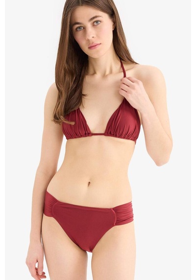 Defacto Regular Fit Saten Bikini Alt-fall İn Love E0399ax25smbr285 Bordo