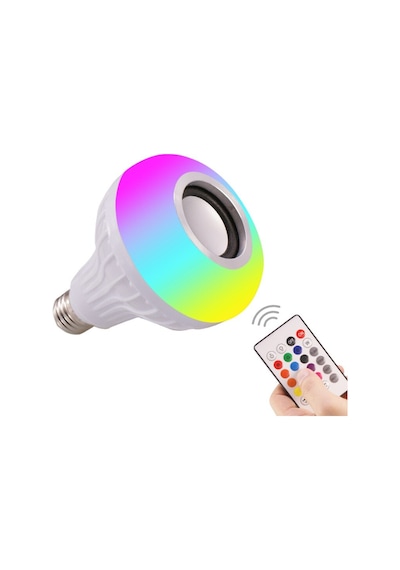 Bluetooth Hoparlörlü Rgb Kumandalı ve Wifi Kontrol Akıllı Ampul