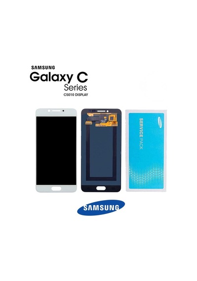 Samsung Uyumlu Galaxy C5 Pro C5010 Lcd Ekran Dokunmatik Beyaz Servis Gh9