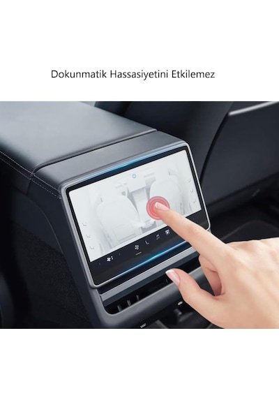 Tesla Y Arka Ekran 8 İnç İle Uyumlu Mat Ekran Koruyucu Yansımayı Önler Belirtilmemiş