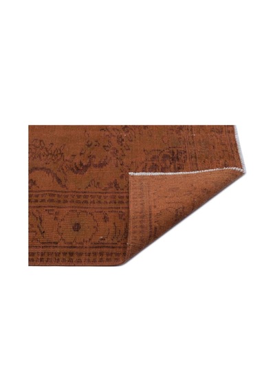 El Dokuması Vintage Yün-pamuk Kahve Halı 28412 186 X 309 Cm Kahverengi