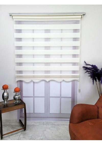 Bbb Mikro Pliseli Stor Zebra Perde Krem Mz484 Bbb Mikro Pliseli Stor Zebra Perde Krem Mz484