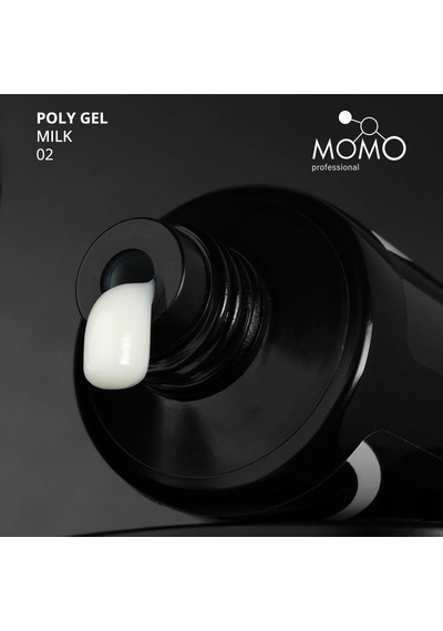 Momo Professional Protez Tırnak İçin Poly Gel Poli Jel No.02 Süt Beyazı 30 Gr