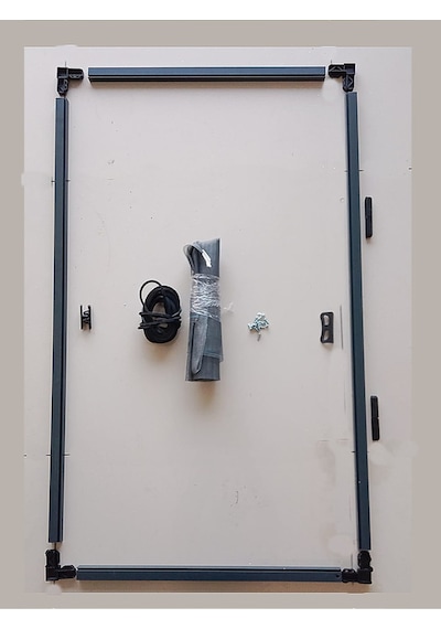 Kamataş Menteşeli Pencere Sinekliği Antrasit En: 0-70 Cm. Boy: 0-130 Cm