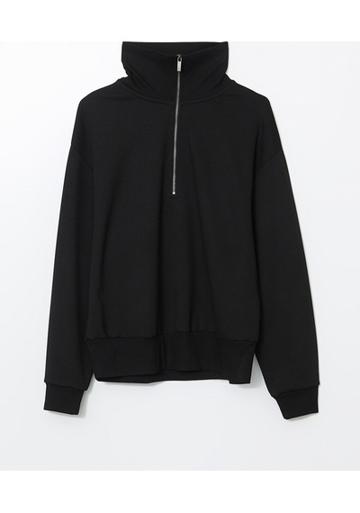 Lcwaıkıkı Classic Siyah Dik Yaka Oversize Kadın Sweatshirt