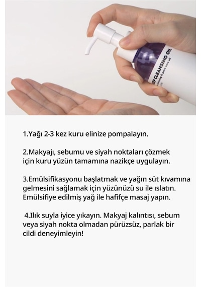 Frankly Bha İçeren Siyah Nokta Arındırıcı Derinlemesine Makyaj Temizleme Yağı 200 ML