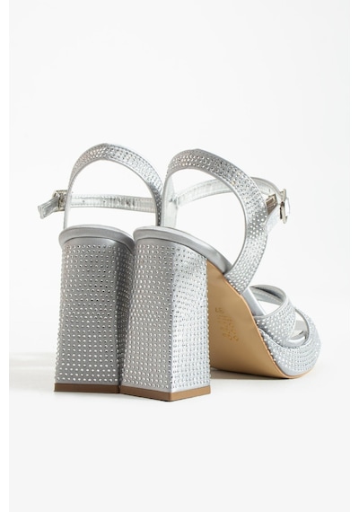 Dabab Shoes Lumera Kadın Gümüş Taşlı 11cm Platform Topuklu Çapraz Bantlı Abiye Sandalet Ayakkabı Dabab Shoes Lumera Kadın Gümüş Taşlı 11cm Platform Topuklu Çapraz Bantlı Abiye Sandalet Ayakkabı