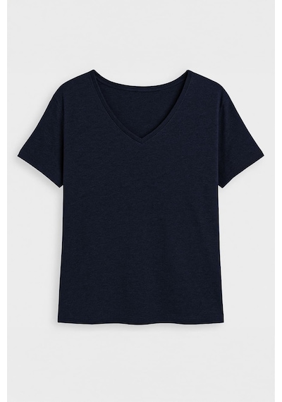 Markapia Kadın V Yaka Kısa Kollu İnce Esnek T-shirt Çok Renkli Xs S