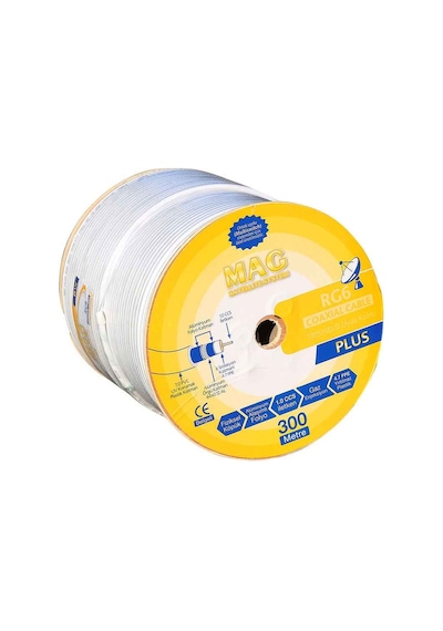 Rg6U4 Elektromer Plus Trisheild Anten Kablo 300 Metre
