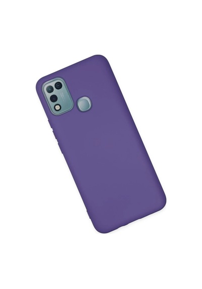 İnfinix Hot 10 Play Uyumlu Kılıf Nano İçi Kadife Silikon - Mor