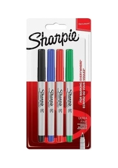 Sharpie Fine Standart Renk Permanent Markör 4'lü