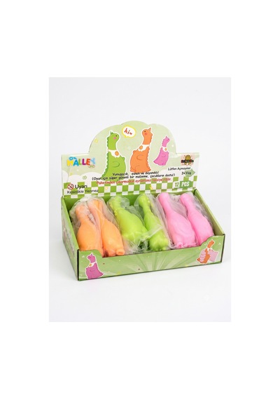 Dinozor Squishy Oyuncak - Sevimli Stres Giderici Sıkıştırmalı Yumuşak Oyuncak Çok Renkli