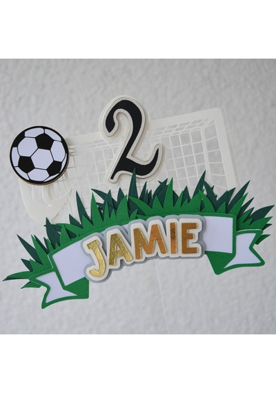 Futbol Temalı Erkek Çocuk Doğum Günü Pasta Parti Süsü Cake Topper