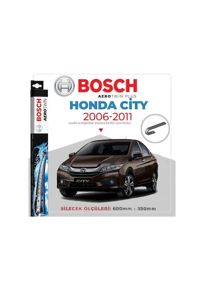 Honda City 2006-2011 Muz Silecek Takımı 2006-2011 Bosch Aerotwi