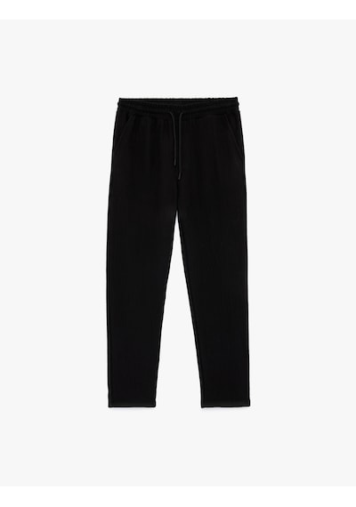 Koton Normal Paça Regular Fit Cepli Dokulu Beli Bağcıklı Eşofman Altı Siyah 6sam40042mk Siyah Koton Normal Paça Regular Fit Cepli Dokulu Beli Bağcıklı Eşofman Altı Siyah 6sam40042mk Siyah