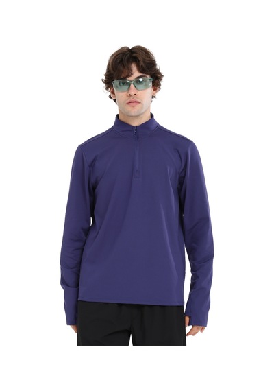Sportive Boone Half-zip Erkek Mavi Koşu T-shirt 25ke1015-mvı 1776477 Mavi